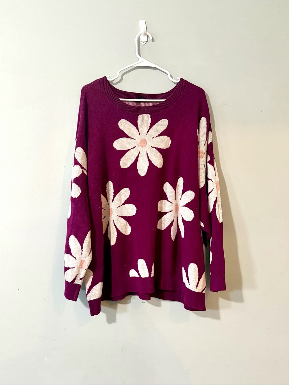 Torrid Women’s Plum Daisy Knit Sweater
